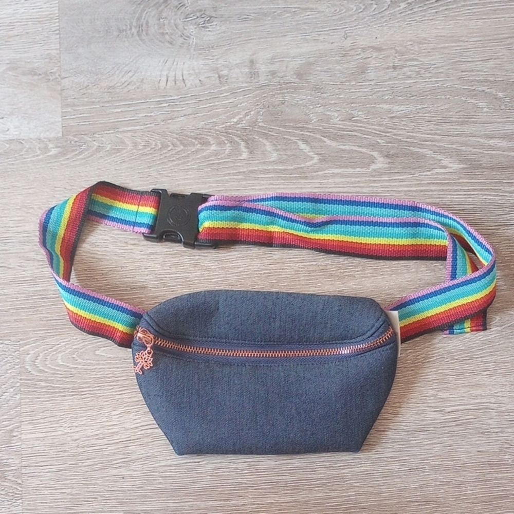 Rainbow Strap Crossbody Bag